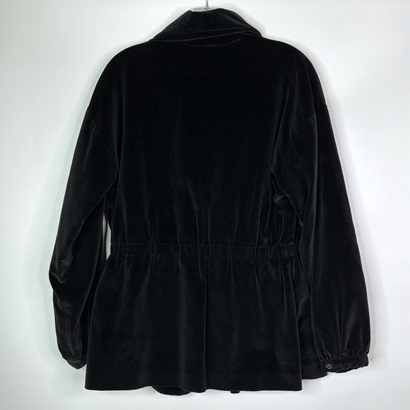 Vintage Glen Of Michigan Black Velvet Blazer Jacket 70s Large - Picture 5 of 14